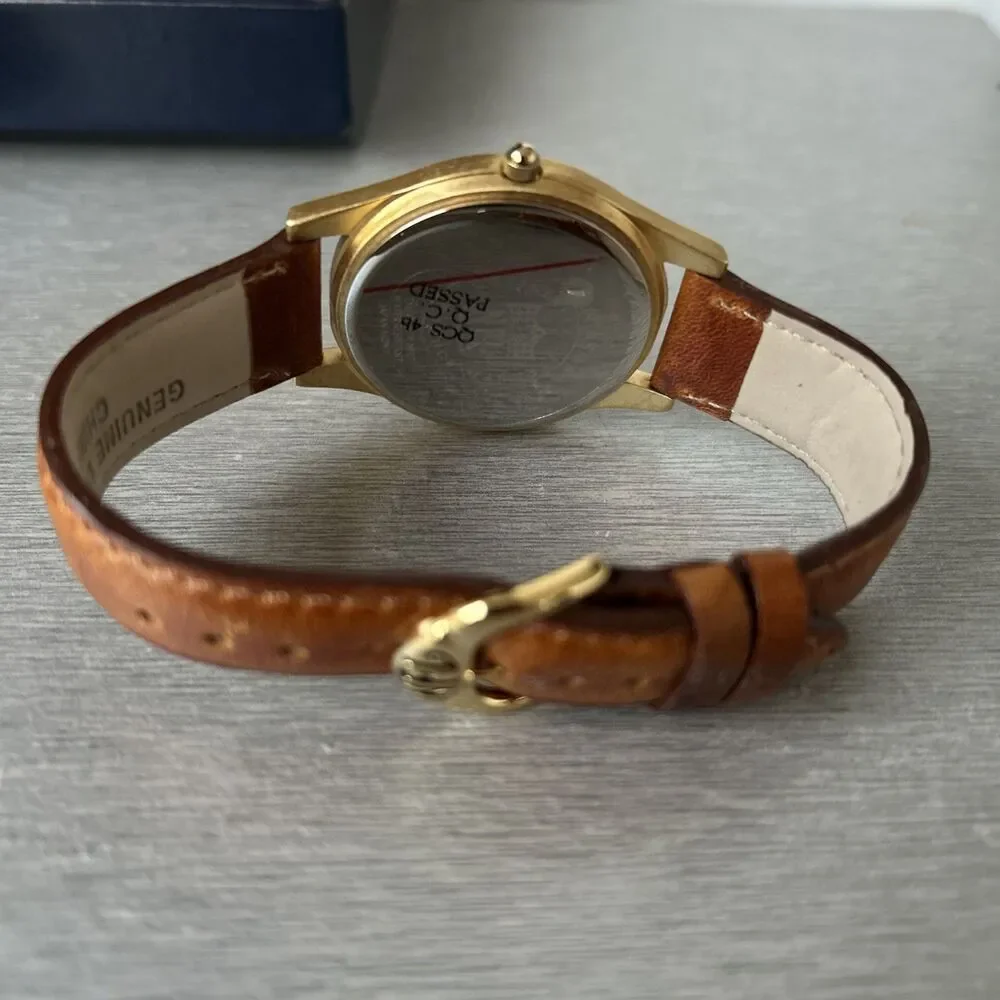 Vintage 1998 Denver Broncos NFL Fantasma Men's Gold Tone Watch New Battery